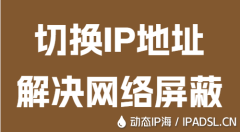 切換IP地址解決網絡屏蔽